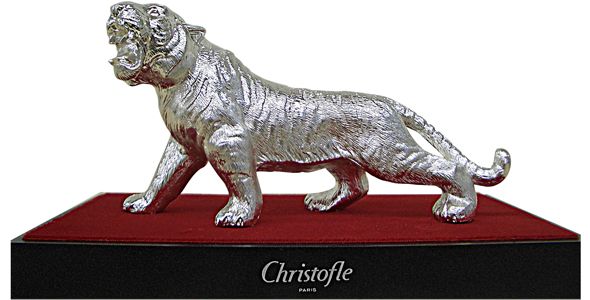 Christofle（クリストフル）　「2009ヴィンテージプレート リース」「トラ ブックマーカー」「干支 トラ」